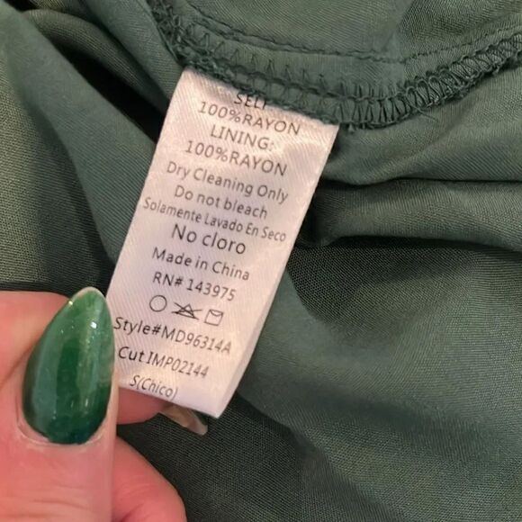 Meritt BABYDOLL DRESS IN HUNTER, S! - Picture 9 of 9